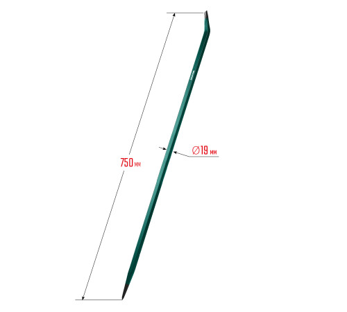 KRAFTOOL 750 мм, 19 мм, монтажный лом (21807-75) купить  в Сочи