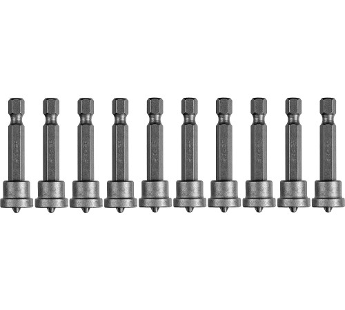 ЗУБР 10 шт, PH2, 50 мм, биты с ограничителем (26002-2-50-10) купить  в Сочи