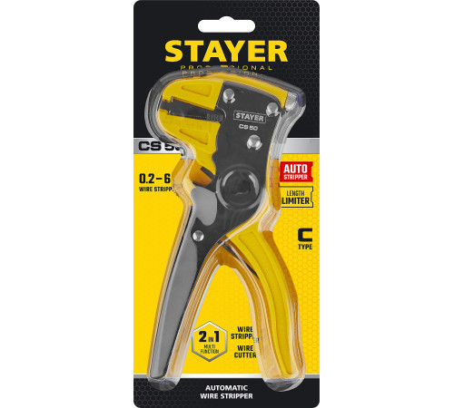 STAYER CS-50, 0.2 - 6 мм2, автоматический стриппер, Professional (22636) купить в Сочи STAYER CS-50, 0.2 - 6 мм2, автоматический стриппер, Professional (22636) купить в Сочи
