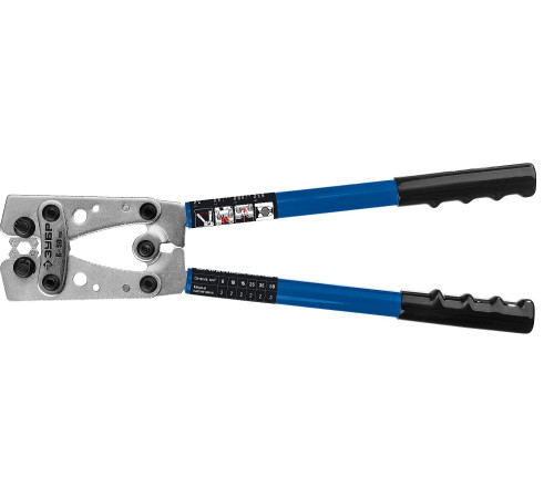 ЗУБР ПКГ-50, 6 - 50 мм2, усиленные пресс-клещи гексагональные для медных наконечников и гильз, Профессионал(45453) купить  в Сочи