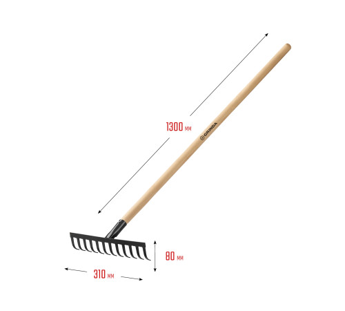 GRINDA GT-12 WOOD, 310 х 80 х 1300 мм, 12 прямых зубцов, углерод. сталь, антикор. покрытие, черенок дерев. высш. сорт, садовые грабли (39583-12) купить в Сочи GRINDA GT-12 WOOD, 310 х 80 х 1300 мм, 12 прямых зубцов, углерод. сталь, антикор. покрытие, черенок дерев. высш. сорт, садовые грабли (39583-12) купить в Сочи