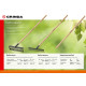 GRINDA GT-12 WOOD, 310 х 80 х 1300 мм, 12 прямых зубцов, углерод. сталь, антикор. покрытие, черенок дерев. высш. сорт, садовые грабли (39583-12) купить в Сочи