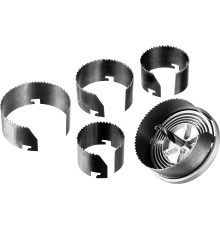 ЗУБР 5 шт, (60-73-80 х 42 мм), наборная кольцевая пила по дереву (29595-H5-32)