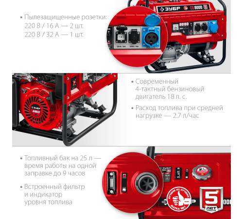 ЗУБР 8000 Вт, бензиновый генератор (СБ-8000) купить в Сочи ЗУБР 8000 Вт, бензиновый генератор (СБ-8000) купить в Сочи