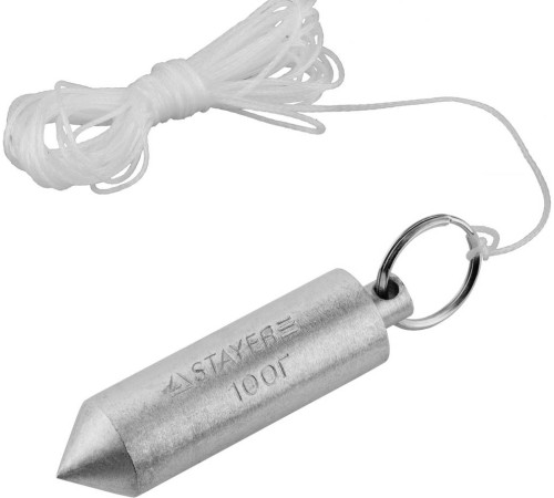 STAYER 5 м, 100 г, строительный отвес со шнуром (0635-10) купить  в Сочи