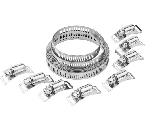 ЗУБР 3 м х 12.7 мм, 8 замков, набор: хомут универсальный нержавеющий, Профессионал (37815-H8) купить  в Сочи