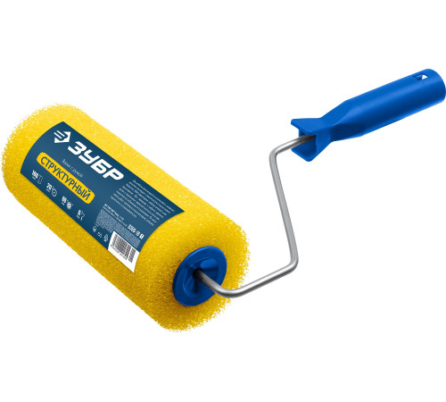 ЗУБР СТРУКТУРНЫЙ, 80 х 180 мм, бюгель 6 мм, для лаков и эмалей, малярный валик (0368-18) купить  в Сочи