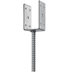 ЗУБР ОС-U, 71 x 120 x 60 мм, U-образное основание столба (310286-070)