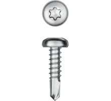 KRAFTOOL DS-P, 13 х 3.5 мм, А2, сверло, полукруглая головка, ТХ15, 1000 шт, саморез нержавеющий (300931-35-013)