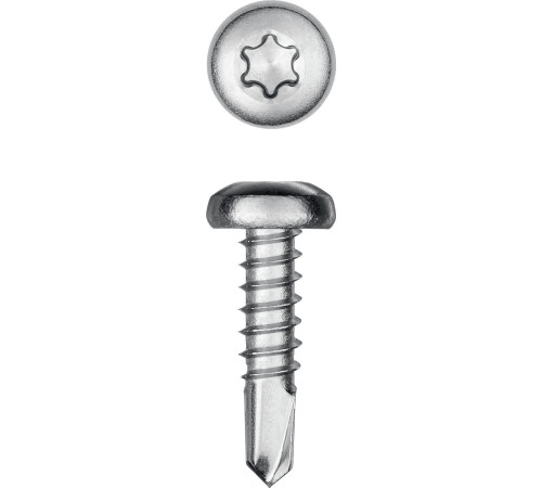 KRAFTOOL DS-P, 13 х 3.5 мм, А2, сверло, полукруглая головка, ТХ15, 1000 шт, саморез нержавеющий (300931-35-013) купить  в Сочи