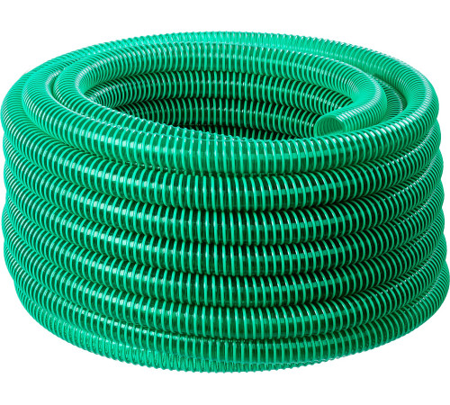 ЗУБР 25 мм x 15 м, 3 атм, со спиралью ПВХ, напорно-всасывающий шланг (40325-25-15) купить  в Сочи