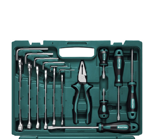 KRAFTOOL EXTREM-66, 66 предм., (1/2″+1/4″), универсальный набор инструмента (27976-H66) купить  в Сочи