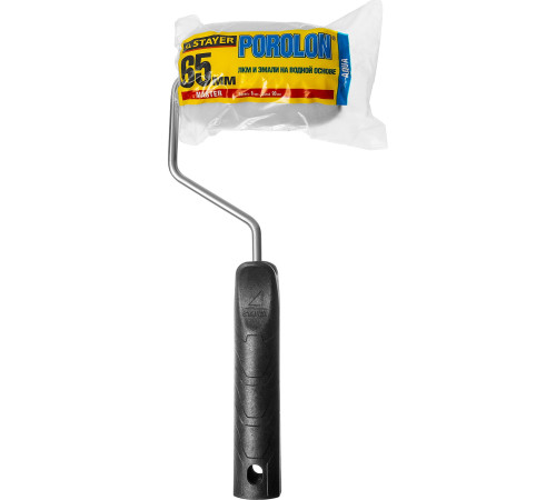 STAYER ПОРОЛОН, 44 х 90 мм, бюгель 6 мм, ворс 2 мм, для водоэмульсионных, акриловых красок и эмали, малярный валик (0360-09) купить  в Сочи