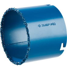 ЗУБР 83 мм, L 55 мм, карбид вольфрама, коронка кольцевая, Профессионал (33350-83)