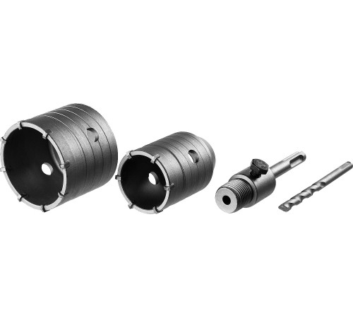 ЗУБР d 50, 68 мм, кейс, набор коронок по бетону с оснасткой (29211-H2) купить  в Сочи