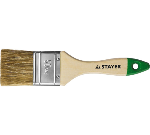 STAYER LASUR, 50 мм, 2″, смешанная щетина, деревянная ручка, для высокотекучих ЛКМ, плоская кисть (01031-50) купить в Сочи STAYER LASUR, 50 мм, 2″, смешанная щетина, деревянная ручка, для высокотекучих ЛКМ, плоская кисть (01031-50) купить в Сочи