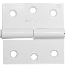 STAYER 75 x 75 x 2.4 мм, разъемная, правая, цвет белый цинк, карточная петля (37613-75-2R)