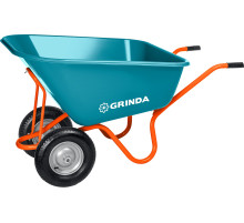 GRINDA GP-1, кузов увеличенного объема 260 л, г/п 120 кг, ударопрочный пластик, тачка садовая PROLine (422401)