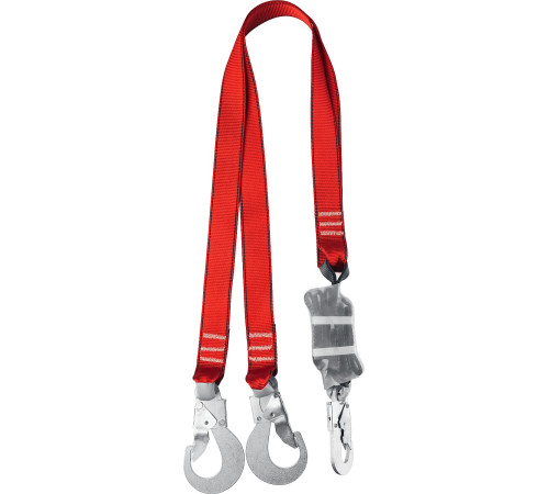 ЗУБР СЛА-2 карабины из оцинкованной стали, длина - 1.42м, разрывной ленточный амортизатор, двухплечный строп (11587) купить  в Сочи