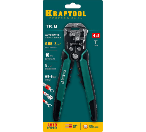 KRAFTOOL TK-8, 0.05 - 8 мм2, автоматический стриппер (22637) купить  в Сочи