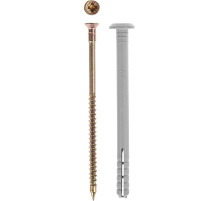 ЗУБР 6 х 60 мм, грибовидный бортик, 90 шт, дюбель-гвоздь (4-301355-06-060)