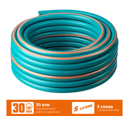 GRINDA EXPERT 5, 3/4″ 25 м, 30 атм, пятислойный, текстильное армирование, поливочный шланг, PROLine (429007-3/4-25) купить  в Сочи