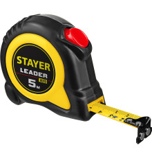 STAYER Leader, 5 м х 19 мм, рулетка с автостопом, Professional (3402-05-19)