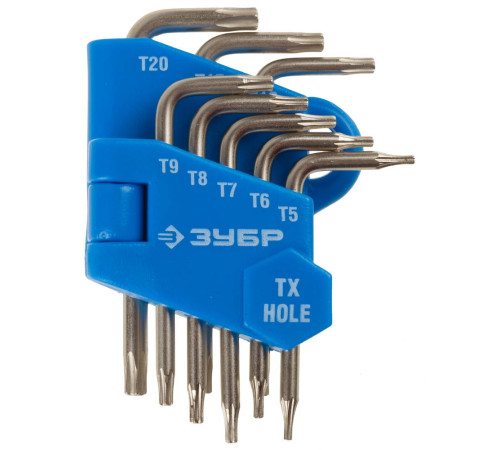 ЗУБР 8 шт, набор мини имбусовых ключей (27477-H8) купить  в Сочи