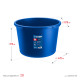 ЗУБР 90 л, первичный высокопрочный пластик, усиленный круглый строительный таз (06094-90) купить  в Сочи