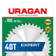 URAGAN Expert, 185 х 30/20 мм, 40Т, пильный диск по дереву (36802-185-30-40) купить в Сочи