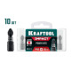 KRAFTOOL Impact PH 2, 25 мм, 10 шт, ударные биты (26191-2-25-S10) для монтажа и демонтажа резьбовых соединений