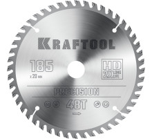 KRAFTOOL Precision, 185 x 20 мм, 48Т, пильный диск по дереву (36952-185-20)
