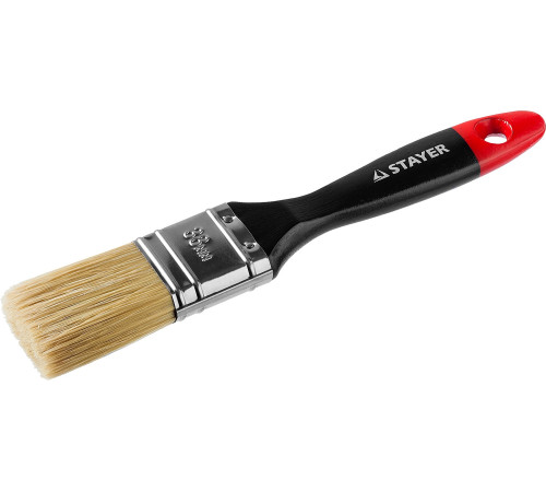 STAYER Universal, 38 мм, 1.5″, светлая, натуральная щетина, деревянная ручка, все виды ЛКМ, плоская кисть, Professional (0104-038) купить в Сочи STAYER Universal, 38 мм, 1.5″, светлая, натуральная щетина, деревянная ручка, все виды ЛКМ, плоская кисть, Professional (0104-038) купить в Сочи