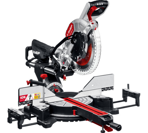 ЗУБР ЗПТ-305-1800 ПЛ пила торцовочная с протяжкой, d 305 х 30 мм, 1800 Вт купить  в Сочи