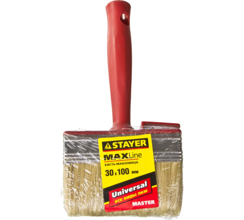STAYER UNIVERSAL, 3 х 10 см, светлая щетина, пластмассовый корпус, все виды ЛКМ, макловица (01824-10) купить в Сочи STAYER UNIVERSAL, 3 х 10 см, светлая щетина, пластмассовый корпус, все виды ЛКМ, макловица (01824-10) купить в Сочи