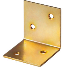 ЗУБР УМШ-2.0, 40 x 40 x 40 x 2 мм, желтый цинк, широкий мебельный уголок (31033-40)