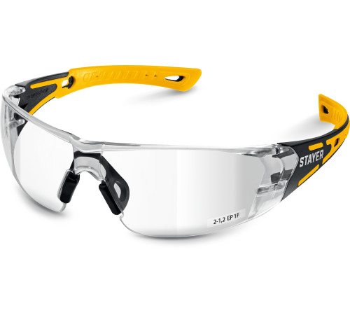 STAYER MX-9, открытого типа, прозрачные, защитные очки с двухкомпонентными дужками (110490) купить  в Сочи