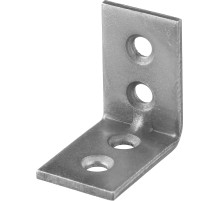 ЗУБР УМ-1.5, 25 x 25 x 17 x 1.5 мм, белый цинк, узкий мебельный уголок (31032-25)