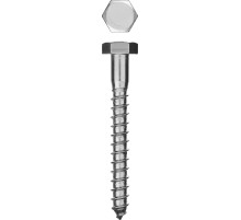 ЗУБР ШДШ, DIN 571, 90 х 10 мм, цинк, 25 шт, шуруп с шестигранной головкой (4-300451-10-090)