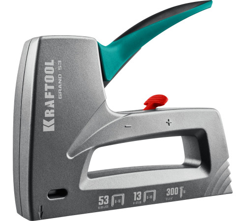 KRAFTOOL GRAND-53, тип 53 (A/10/JT21) 23GA (6 - 16 мм)/13/300, алюминиевый рессорный степлер (3193) купить в Сочи KRAFTOOL GRAND-53, тип 53 (A/10/JT21) 23GA (6 - 16 мм)/13/300, алюминиевый рессорный степлер (3193) купить в Сочи