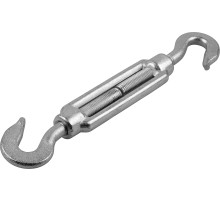 ЗУБР DIN 1480, М10, кованая натяжная муфта, 6 шт, талреп крюк-крюк, Профессионал (4-304365-10)