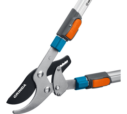 GRINDA TX-980, 645 - 885 мм, высокоуглеродистая сталь, закаленные лезвия, храповый механизм, телескопический, плоскостной сучкорез, PROLine (424515) купить  в Сочи