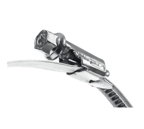 ЗУБР Х-9Н, 140 - 160 мм, накатная лента 9 мм, цинк, 10 шт, червячный хомут (37807-160) купить  в Сочи