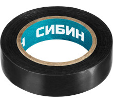 СИБИН 15 мм х 10 м, 5 000 В, черная, изолента ПВХ (1235-2)