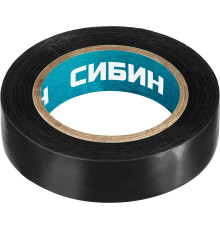 СИБИН 15 мм х 10 м, 5 000 В, черная, изолента ПВХ (1235-2)