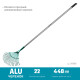 GRINDA PR-40 ALU, 440 х 250 х 1630 мм, 22 плоских зубца, алюминиевый черенок, веерные грабли, PROLine (39586) купить в Сочи