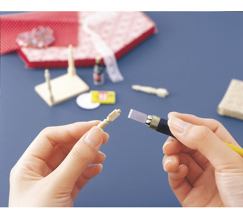 OLFA с профильными лезвиями 6 мм, 4 шт, перовой нож (OL-AK-4) купить  в Сочи