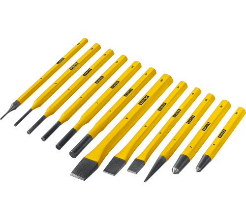 STAYER Hercules, 12 предметов, набор зубил и кернеров в пластиковом держателе, Professional (21077-H12) купить  в Сочи