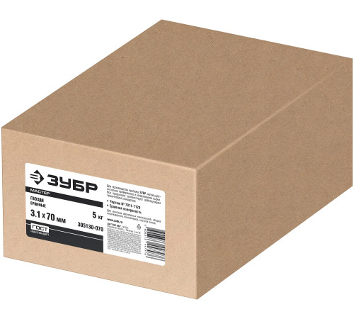 ЗУБР 70 x 3.1 мм, 5 кг, ершеные гвозди (305130-070) купить  в Сочи