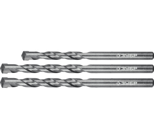 ЗУБР 3 шт: d 6-8-10 мм, набор сверл по бетону (2922-H3) купить  в Сочи